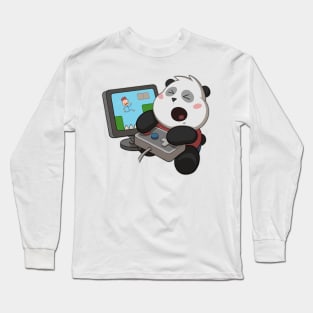 Gamer Panda Long Sleeve T-Shirt